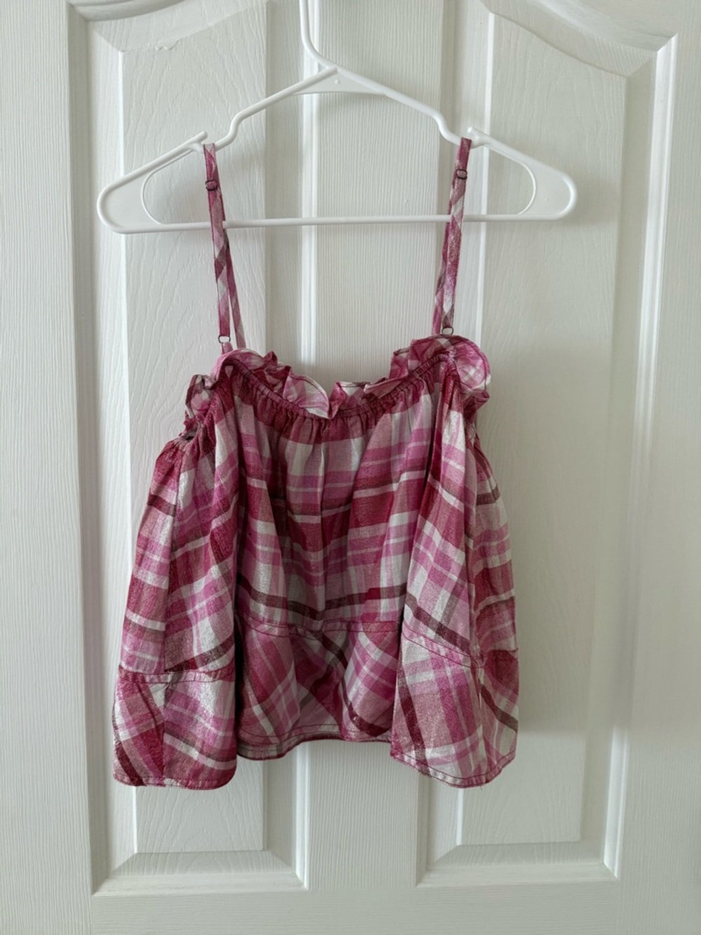 Pilcro Pink Plaid Spaghetti Strap Tank Top - Picture 5 of 5
